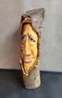 ORIGINAL WOOD SPIRIT CARVING  Popcorn Tree  His name is Withers  HE NEEDS A HOME