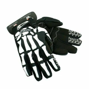 Vollfinger Handschuhe Skelett Print Warm Sport Fahrradhandschuh Totenkopf Handschuh Antirutsch - Bild 1 von 7