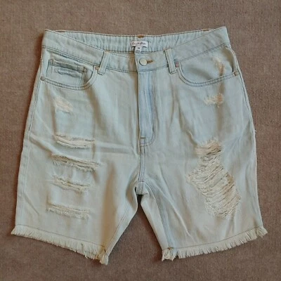 Love, Fire Denim Bermuda Shorts Womens Sz 11 Distressed Cut Off 100% Cotton NWOT - Image 1 of 4