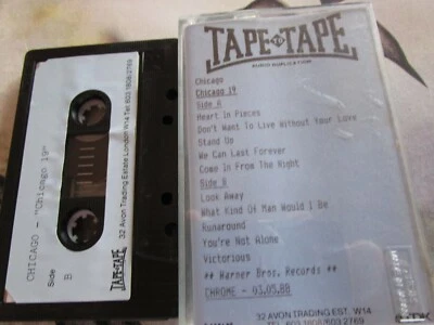 Chicago Chicago 19 Reprise Pre Release Advance Promo Tape To Tape Cassette Album - Image 1 of 4