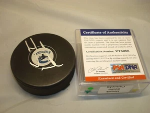 Henrik Sedin Signed Vancouver Canucks Hockey Puck Autographed PSA/DNA COA 1A - Picture 1 of 4