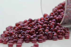 Miyuki Round Rocailles 11/0 Inside Dyed Plum Luster Seed Bead RR-313 - Picture 1 of 1