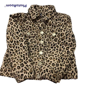 Gap Kids 4 Toddler Leopard Print Denim Jean Jacket Gap For Good - Picture 1 of 9