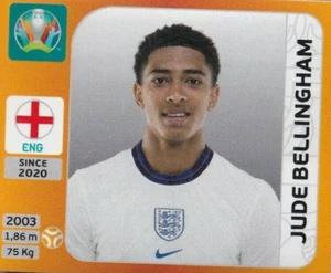 Panini Euro EM 2020 - 2021 Tournament Edition Sticker Jude Bellingham Rookie RC - Picture 1 of 2