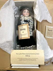 Franklin Heirloom Ladies Home Journal 1984 Centenario 16" Muñeca de porcelana Emily - Imagen 1 de 6
