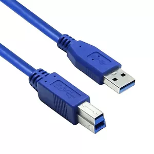 Super Speed USB 3.0 Type A Male to B Male Cable for Printers/Scanners 6ft - Picture 1 of 4