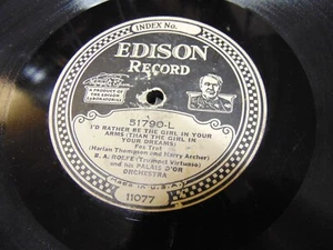 B.A.ROLFE HOT DANCE EDISON DIAMOND DISC 78RPM RECORD 51790 CRAZY QUILT - Imagen 1 de 2