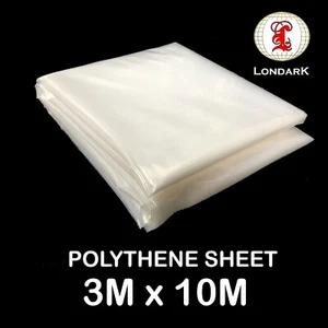 Plastic Polythene Clear Dust sheet Decorating Painting Cover Heavy Duty all size - Picture 1 of 2