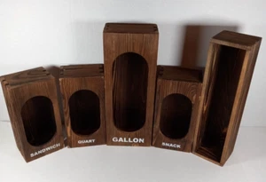 Countertop 5 Decorative baggie Storage boxes for kitchen counter - Picture 1 of 5