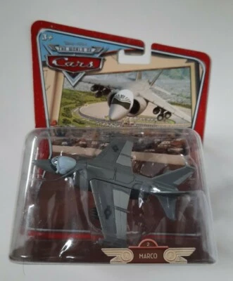 CARS Disney pixar MARCO mattel World of cars 2 rarissimo WOC 1:55 Jet maclama - Immagine 1 di 2