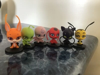 Miraculous Ladybug Cat Noir Toppeez Figura Juguete Decoración de Pasteles Raro Tikki Plagg Trix Foto 1 de 4
