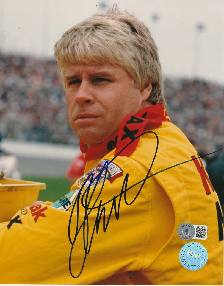 FOTO firmada por Bobby Hamilton NASCAR 8x10 con certificado de autenticidad Beckett (bas) Foto 1 de 1