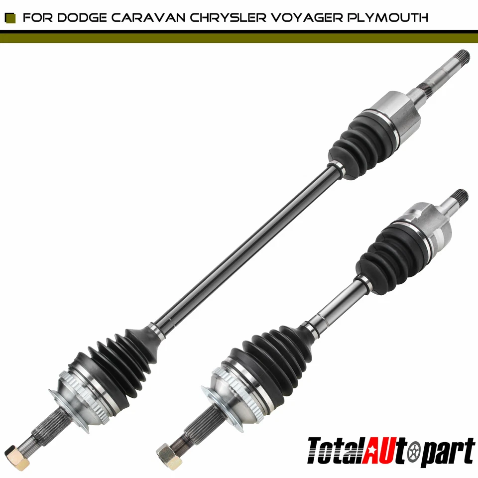 2x CV Axle Assembly for Chrysler Voyager 96-08 Dodge Caravan Front LH & RH Side - Image 1 of 4