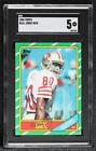 1986 Topps Jerry Rice (D* on Copyright Line) #161.2 SGC 5 Rookie RC HOF