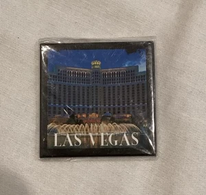 Imán de nevera de recuerdo Bellagio Las Vegas - 2”x 2” - NUEVO SELLADO - Imagen 1 de 4