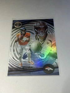 2023 Illusions Russell Wilson #33 Denver Broncos Football Black Foil - Bild 1 von 2