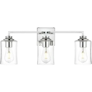 Living District LD7314W23CH Ronnie 3 Light 23 inch Chrome Bath Sconce Wall Light - Picture 1 of 6