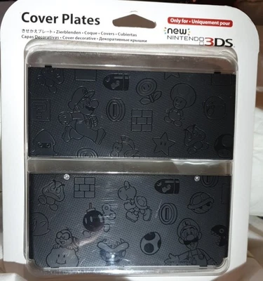 Nuevo Nintendo 3DS Kisekae Cubierta Placas Nº005, Gris Oscuro Super Mario Repujado Sin Abrir Foto 1 de 2