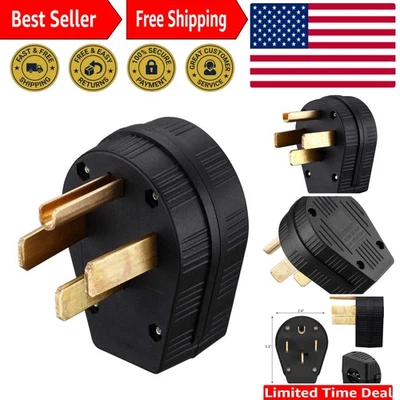 50-Amp NEMA 14-50P Plug - Durable 4-Prong Power Connector for RVs & Generators - Image 1 of 4