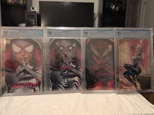 Marvel Spider-Verse CBCS 9.8 Matching Greg Horn Set Copertine A,B,C,D Tutti 9.8s... - Foto 1 di 24