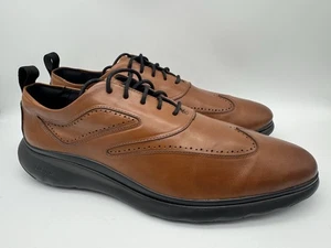 Cole Haan 3. Zerogrand C28204 Punta de Ala Oxford Marrón Británico Negro Talla 11.5 M - Imagen 1 de 9