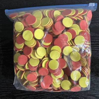 Counters: Red/Yellow Two Side PCS; Counting Manipulative; Math Counters - Image 1 of 2