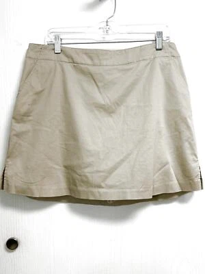 Dama Hagen Skort Talla 14 Sólido Crema Beige Claro Bolsillos Informal Cómodo Foto 1 de 3