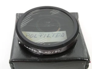 Hasselblad Polfilter 2x Pola -1 Bajonett 50 angelaufen, mit Tasche separation - Bild 1 von 2