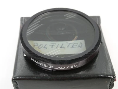 Hasselblad Polfilter 2x Pola -1 Bajonett 50 angelaufen, mit Tasche separation - Bild 1 von 2