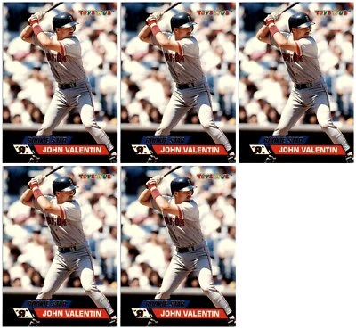 (5) 1993 Stadium Club Toys 'R' Us #10 John Valentin Boston Red Sox Card Lot - Image 1 of 2