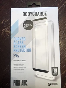 BodyGuardz Pure Arc Curved Glass Screen Protector for Samsung Galaxy S9+ S9 Plus - Picture 1 of 2