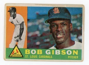 1960 Topps 73 Bob Gibson St Louis Cardinals HOF - Picture 1 of 2