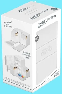 ULTIMATE GUARD TWIN FLIP n TRAY WHITE 160+ XENOSKIN MONOCOLOR DECK CASE Card Box - Picture 1 of 5