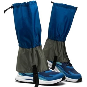 Leg Gaiters, Waterproof Snow Boot Gaiters for Hiking Hunting Climbing Blue - Picture 1 of 6