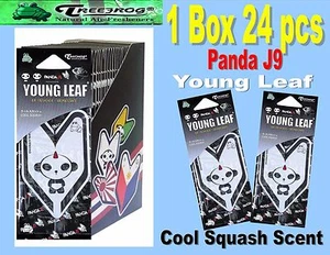 1 Box 24 pack Treefrog Panda J9 YOUNG LEAF Car Air Freshener Cool Squash Scent - Picture 1 of 3