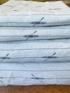 Eddie Bauer Downstream Cotton Percale King Sheets Top Fitted Pillow Cases Sets - Picture 1 of 5