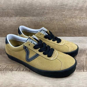 VANS Sport Low Suede Antelope Tan/Gold Sneakers Shoes Mens 6.5 Womens 8 NEW - Picture 1 of 9