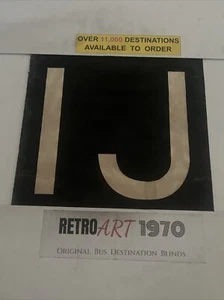 1J - Chester 151 Linen Bus Blind Route Number - Birthday Gift 14” x 12” - Picture 1 of 4