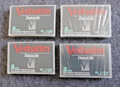 4Stück  Verbatim DL 112M, Data Cartridge Datenkassette,2x neue + 2x gebraucht - Bild 1 von 3