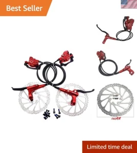 Mountain Bike Hydraulic Disc Brake Set, Front & Rear Disc Brake Kit Fit Bicyc... - Picture 1 of 8