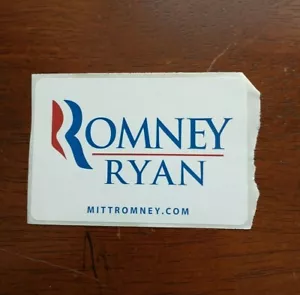 Official Governor Mitt Romney For President & Paul Ryan Rectangular Stickers G20 - Picture 1 of 2
