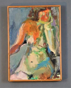 Colorful Impressionist Nude Oil Painting Canvas - Picture 1 of 6