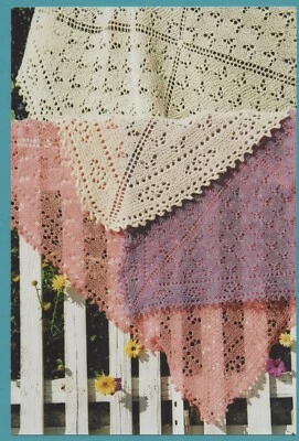 Fiber Trends Knitting Pattern #S-2005 Butterfly Garden: Scarf, Shawl or Throw - Image 1 of 2