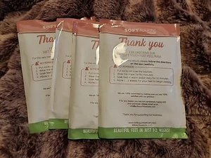 Soft Touch Foot Peel Mask Exfoliating Callus Remover Dead Skin Treatment 4 Pairs - Picture 1 of 4