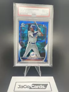 2023 Bowman Chrome Sapphire Josue De Paula Bowman 1st DODGERS PSA 10 - Picture 1 of 1