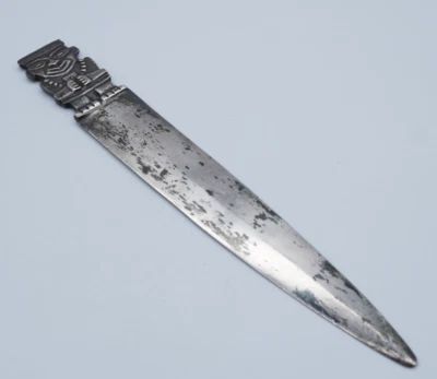 Cuchillo abridor de sobres de letras de plata .900 efigie de Perú de colección 86 gramos - F082 Foto 1 de 4
