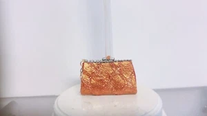 Doll handbag in genuine leather and zircon charm for Barbie, or FR Dolls. - Picture 1 of 3