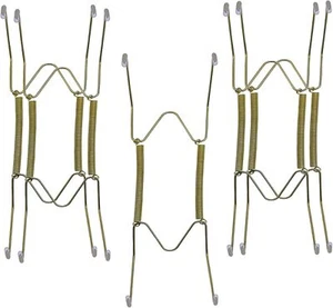 Lot5 8-Inch Medium Invisible Plate Wire Hanger Wall Holders with Protective R... - Picture 1 of 3