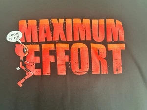 Grunt Style Deadpool Maximum Effort Black Tee Shirt Mens XL - Picture 1 of 4