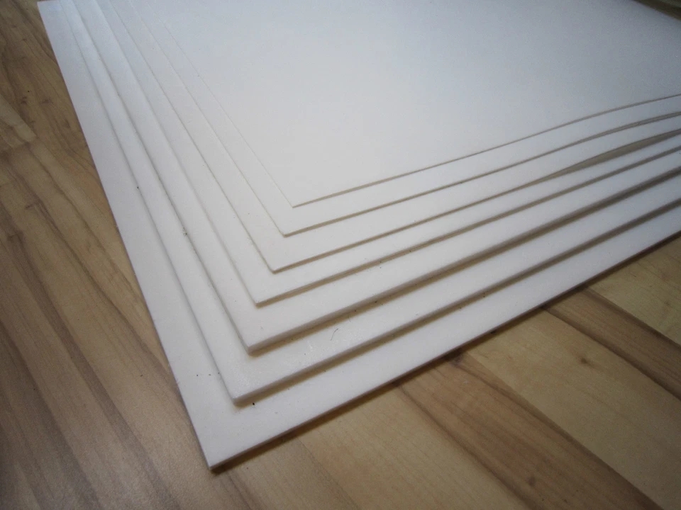 MSI PTFE Teflon Platte Zuschnitt Folie Dicke 0,25 bis 25!!! mm Dichtung weiß Tafel